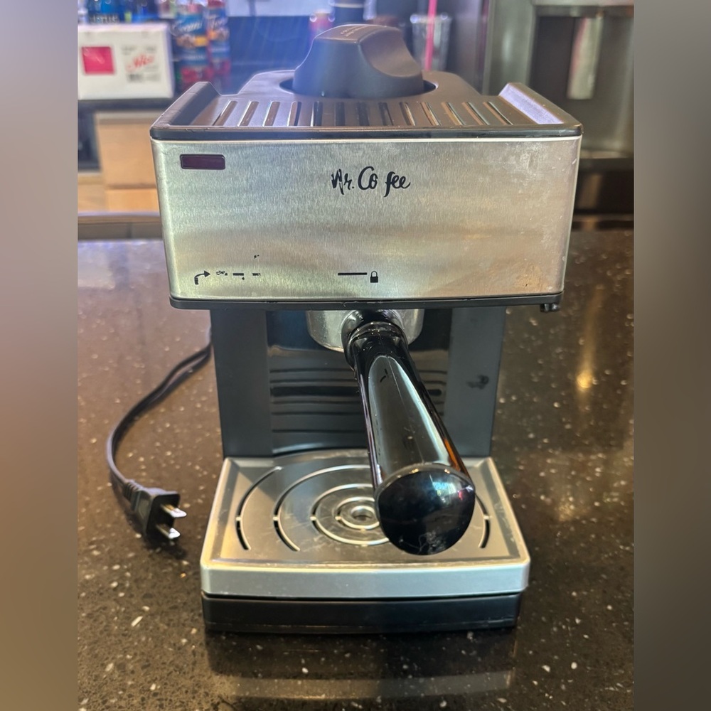 Mr. Coffee Espresso Machine - Stainless Steel & Black